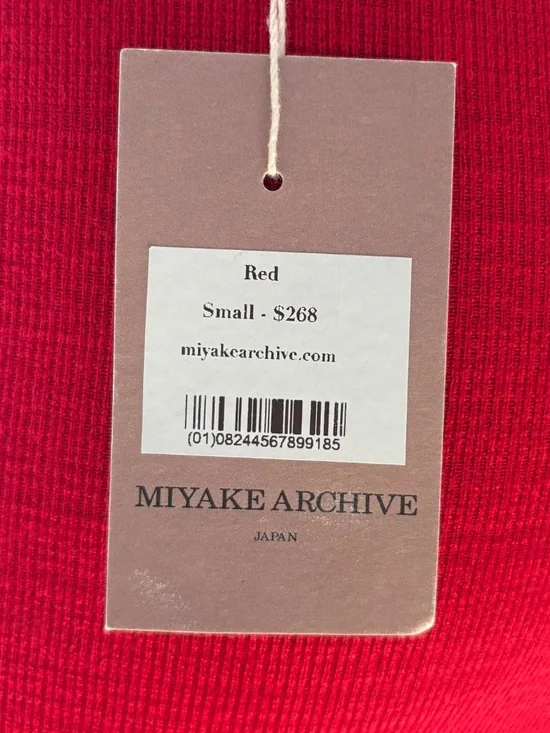 Red miyake archive skirt (S) - Picture 4 of 4